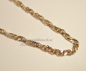 Singaphor hasband 18k vit / rödguld