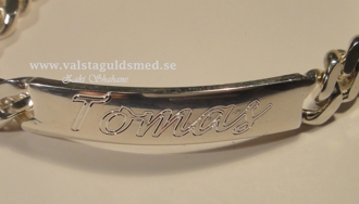 Engraving on plate special style TOMAS